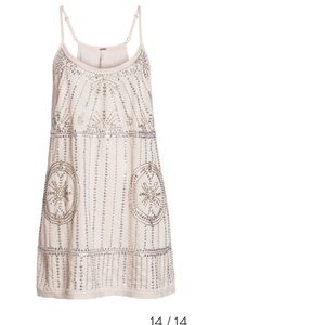 Free People Sedona Embellished Slipdress Large